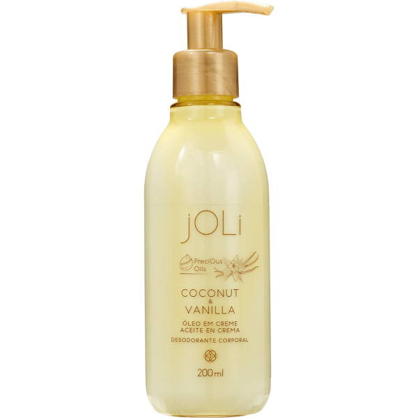 Joli Aceite en Crema Desodorante Corporal Coco y Vainilla