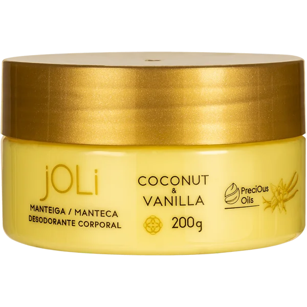 Manteca Desodorante Corporal Joli Precious Oils Coco y Vainilla