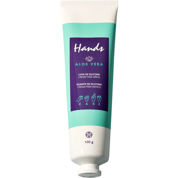 Hands Guante de Silicona Crema de Aloe Vera para Manos 100g